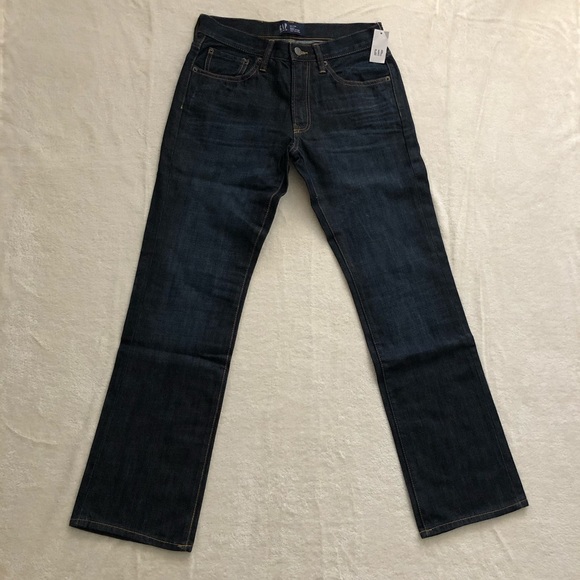 Men’s Gap blue jeans bootcut size 28 inseam 30 New - Picture 7 of 7